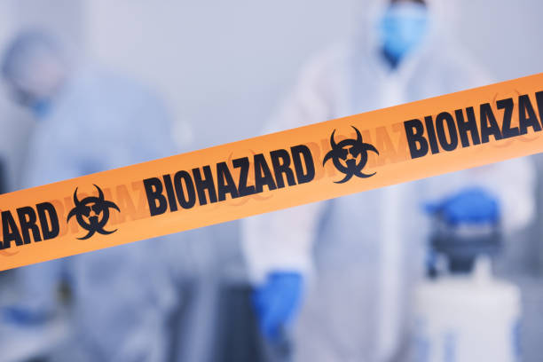 Professional Biohazard technician working in Mathis, TX